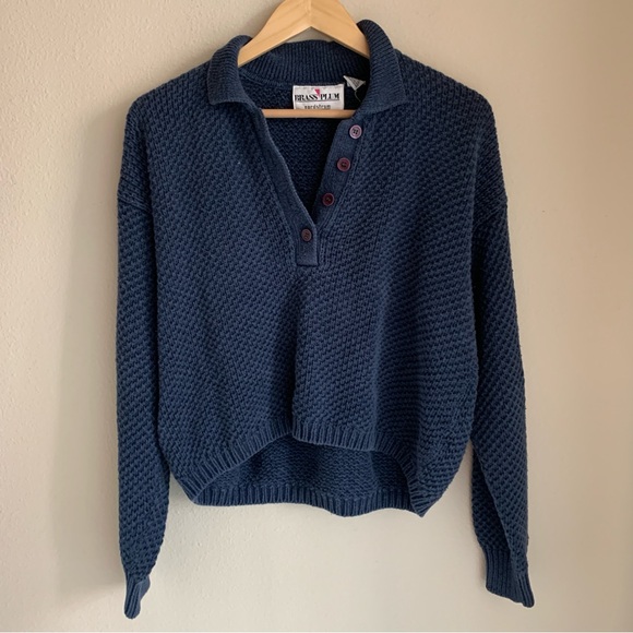 Nordstrom Sweaters - Vintage Nordstrom Blue Sweater Button Detail Size L